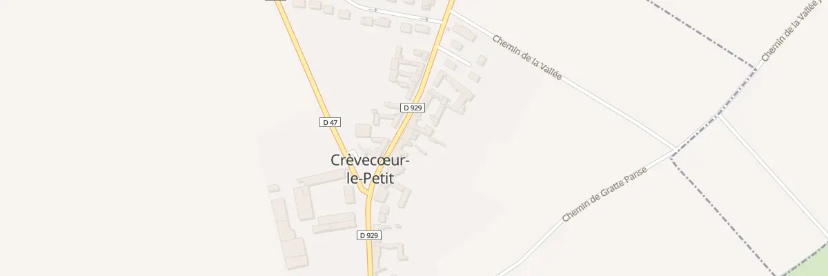 Plan du 7 Gr Grande Rue à Crèvecœur-le-Petit