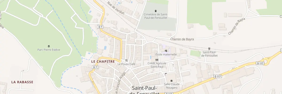 Plan du 8 Rue François Calvet à Saint-Paul-de-Fenouillet