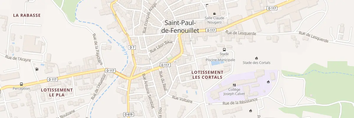 Plan du 73 Av Jean Moulin à Saint-Paul-de-Fenouillet