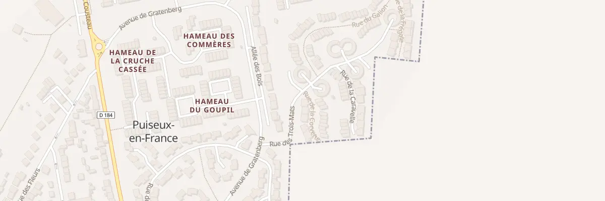Plan du 2 Rue de la Corvette à Puiseux-en-France