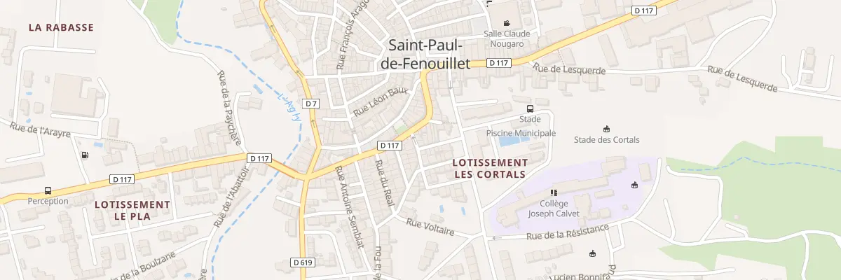 Plan du 1 Rue Delphin Roudières à Saint-Paul-de-Fenouillet