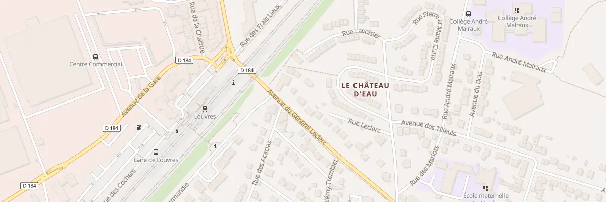 Plan du 56 Av du General Leclerc à Louvres