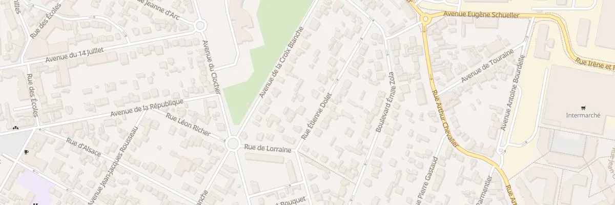 Plan du 24 Rue Etienne Dolet à Aulnay-sous-Bois