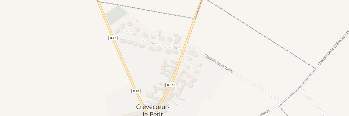 Plan du 1 Rue du Grand Clos à Crèvecœur-le-Petit