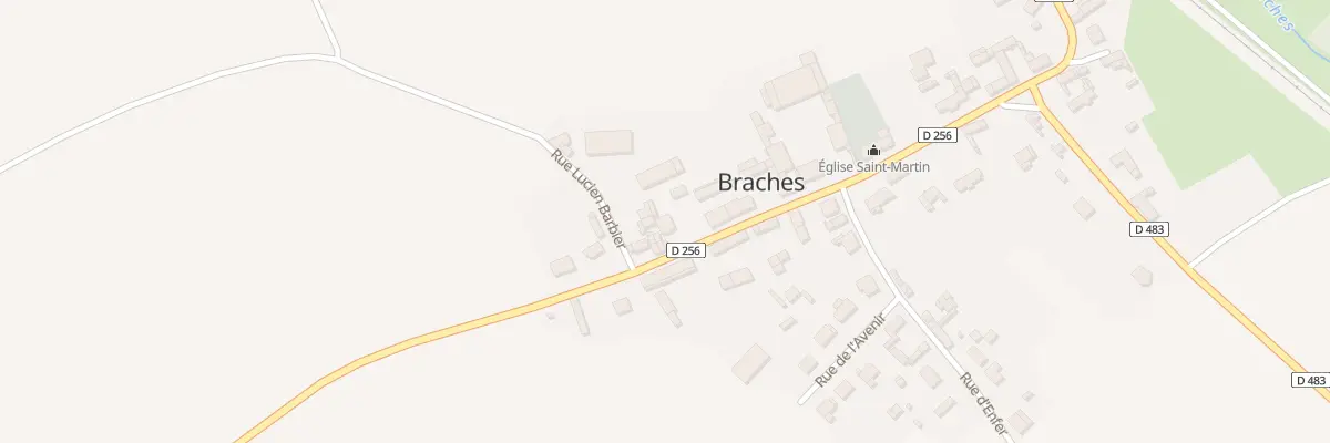 Plan du 5 Rue Parmentier à Braches