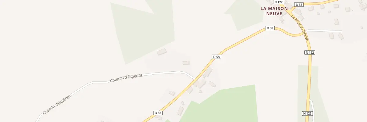 Plan du 4 Che d’Espériès à Giou-de-Mamou