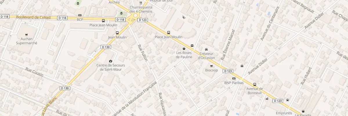 Plan du 8 Av de la Révolution Française à Saint-Maur-des-Fossés