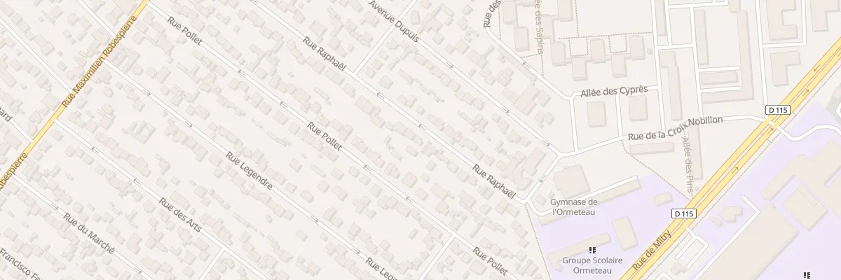 Plan du 52 Rue Raphaël à Aulnay-sous-Bois