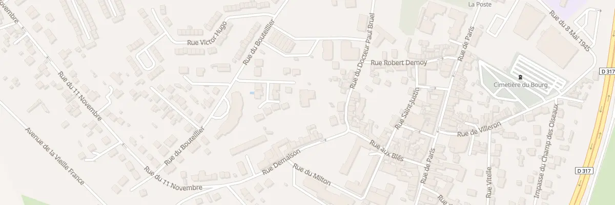 Plan du 7 Rue du Docteur Paul Bruel à Louvres
