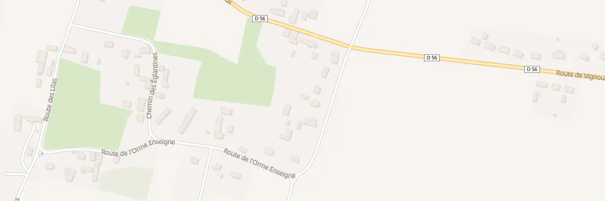 Plan du 8 Rte de l’Orme Enseigne à Soulangis