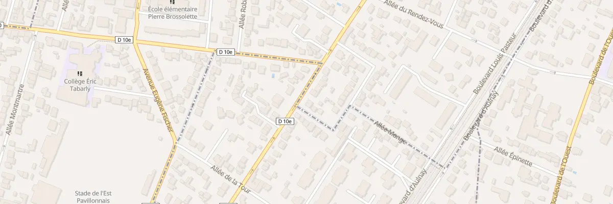Plan du 104B Av Franklin aux Pavillons-sous-Bois