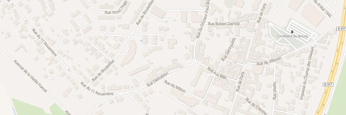 Plan du 1 Rue du Docteur Paul Bruel à Louvres