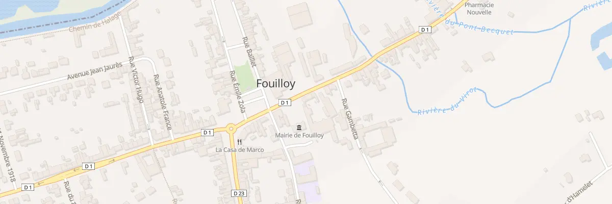 Plan du 16 Rue Jules Lardière à Fouilloy