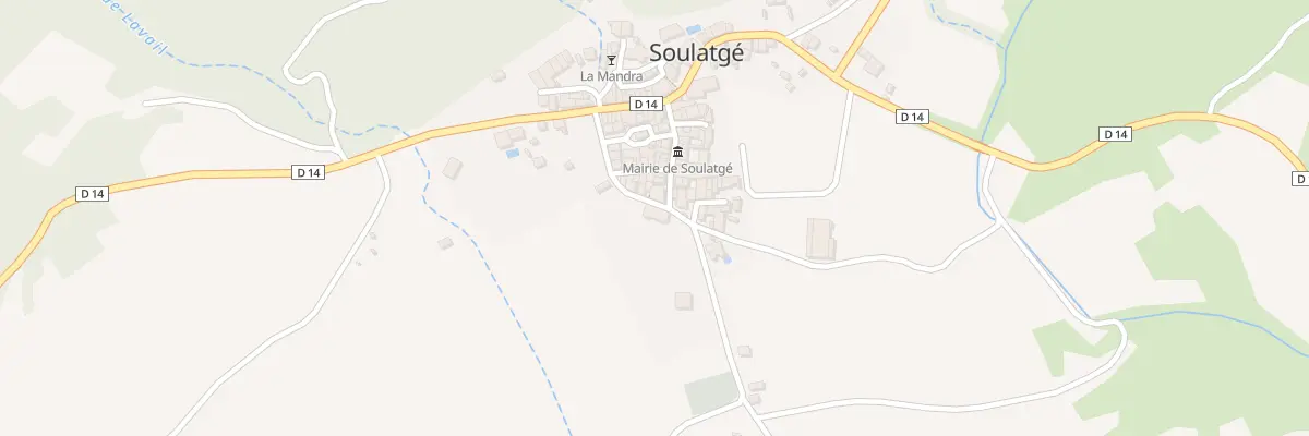 Plan du 25 Le Village à Soulatgé