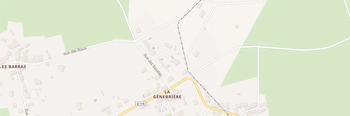 Plan du 33 Rte de la Perelle Genebriere à Huriel