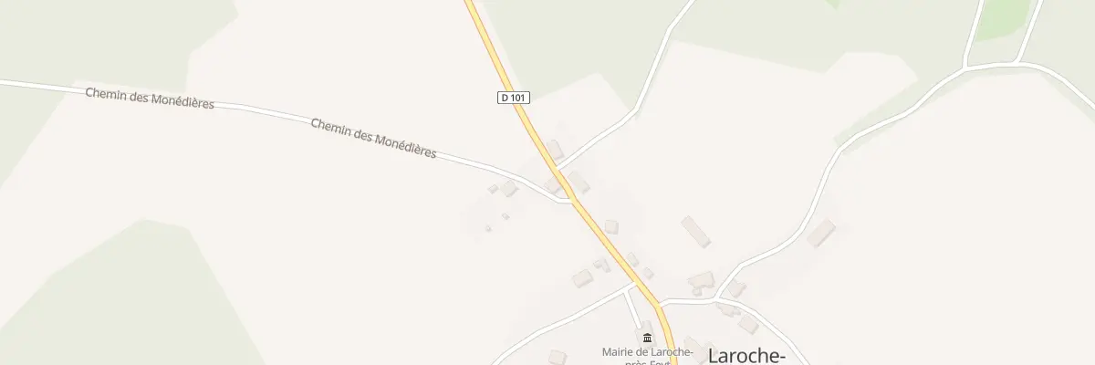 Plan du 1 Che des Monedieres à Laroche-près-Feyt