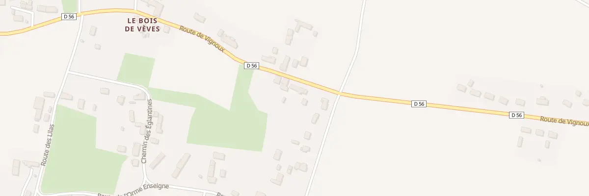 Plan du 15 Rte de Vignoux à Soulangis