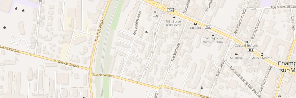 Plan du 18 Rue Edouard Vaillant à Champigny-sur-Marne