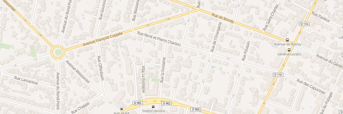 Plan du 8 Rue Lafontaine à Villemomble