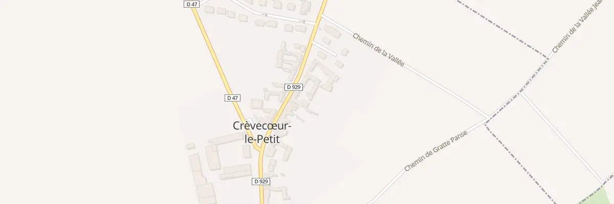 Plan du 5 Gr Grande Rue à Crèvecœur-le-Petit