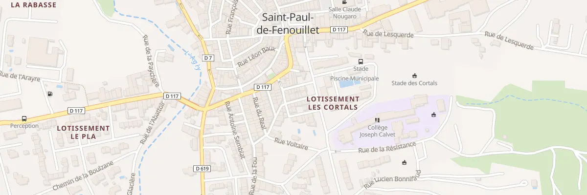 Plan du 5 Rue Alfred de Musset à Saint-Paul-de-Fenouillet