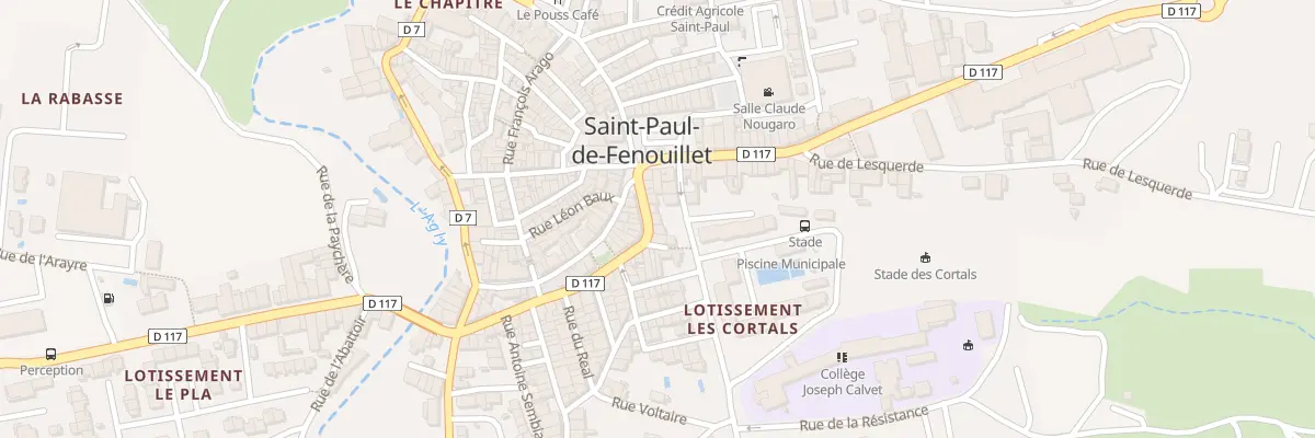 Plan du 63 Av Jean Moulin à Saint-Paul-de-Fenouillet
