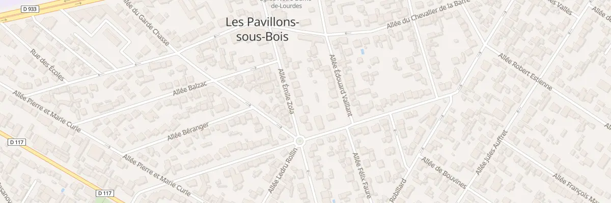 Plan du 25 All Emile Zola aux Pavillons-sous-Bois