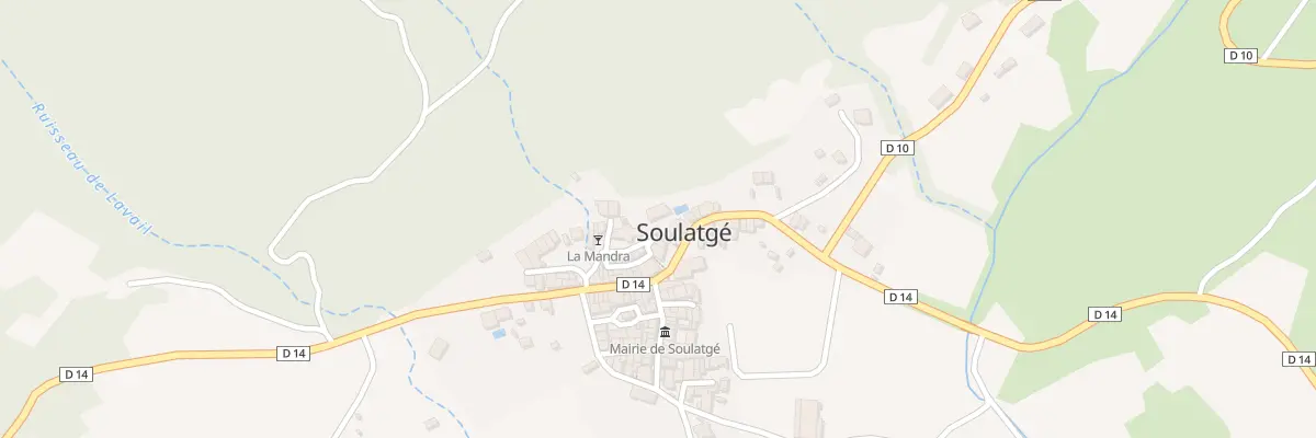 Plan de la Rue de la Giraudasse à Soulatgé