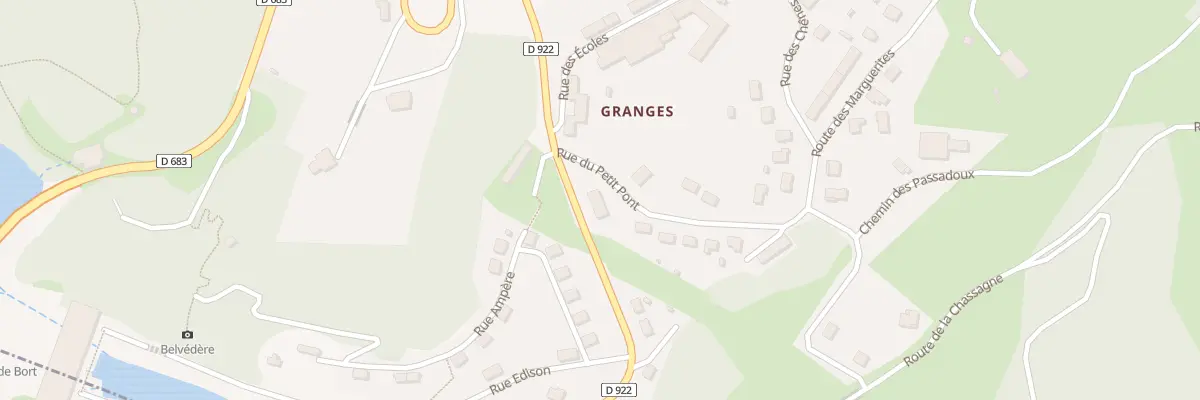 Plan du 586 Rue de la Dordogne à Lanobre