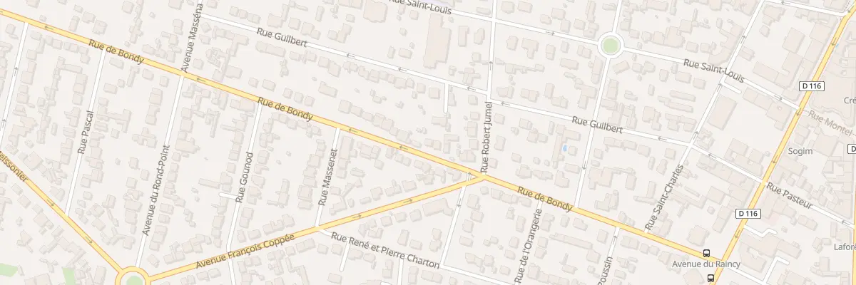 Plan du 48 Rue de Bondy à Villemomble