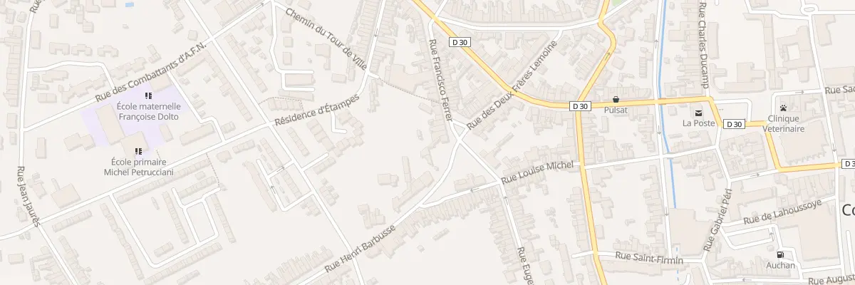 Plan du 34 Rue Francisco Ferrer à Corbie