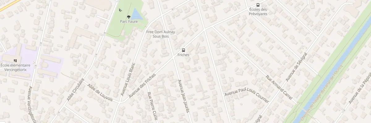 Plan du 95 Av Jean Jaurès à Aulnay-sous-Bois