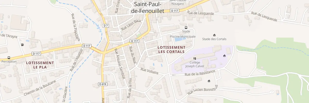 Plan du 8 Rue Alfred de Musset à Saint-Paul-de-Fenouillet