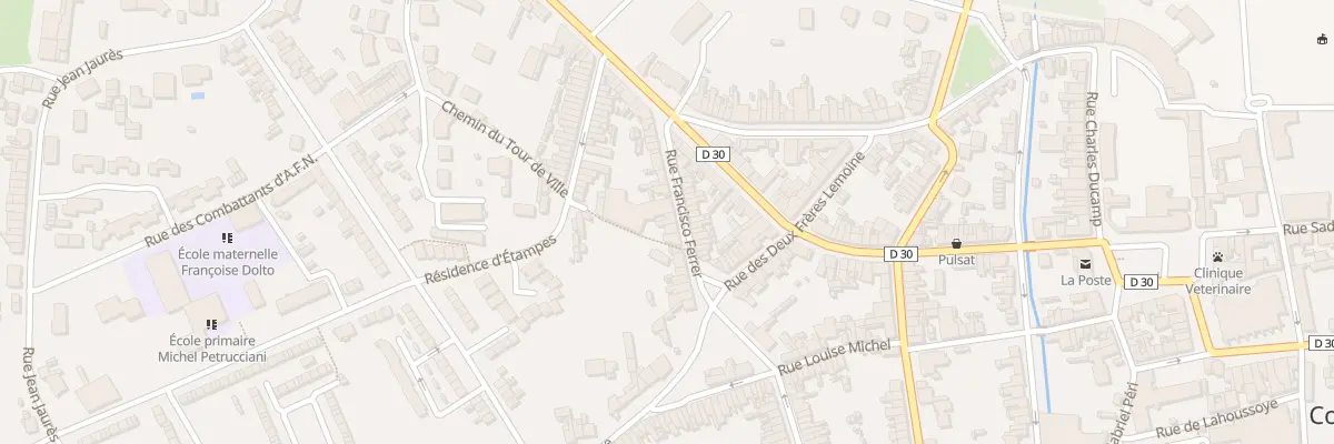 Plan du 20 Rue Francisco Ferrer à Corbie