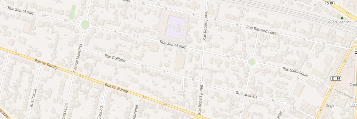 Plan du 50 Rue Guilbert à Villemomble