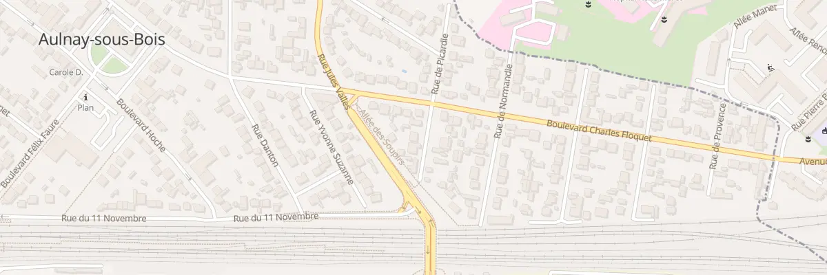 Plan du 5 Rue de Picardie à Aulnay-sous-Bois