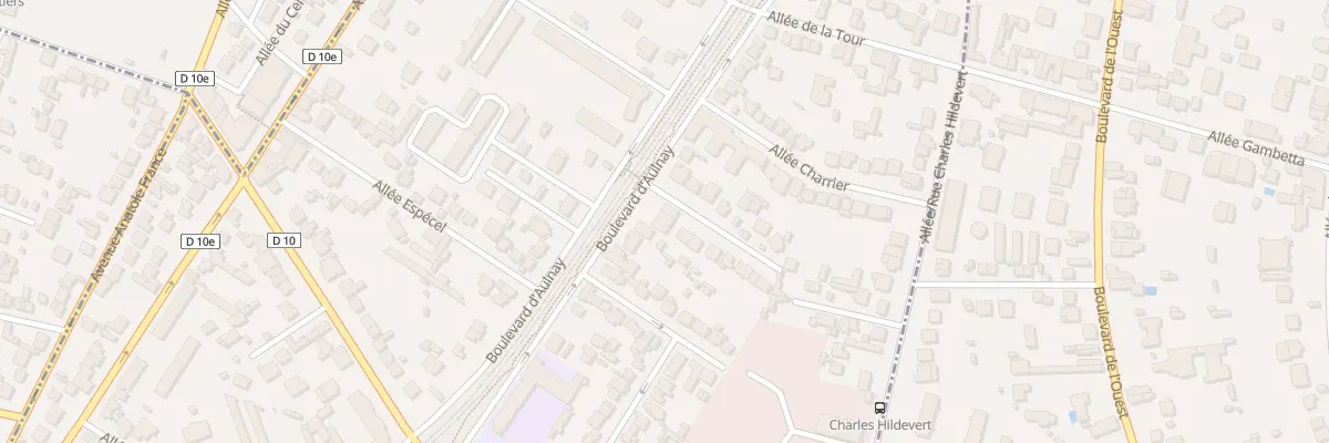 Plan du 74 Bd d’Aulnay à Villemomble