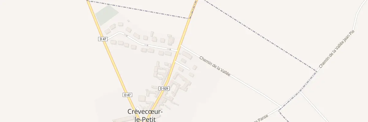 Plan du 1 Imp Saint Pierre à Crèvecœur-le-Petit