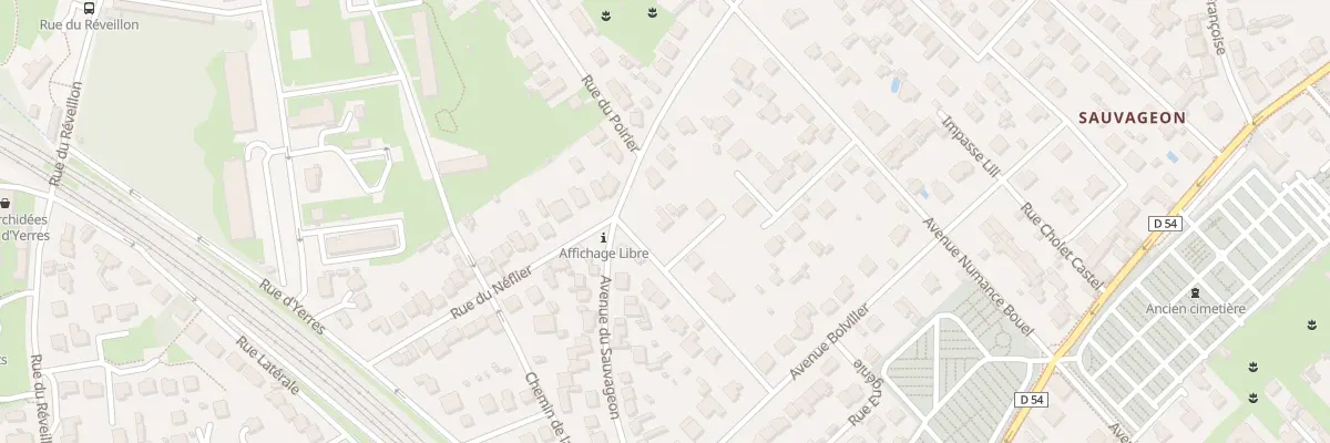 Plan du 28 Av du Sauvageon à Brunoy