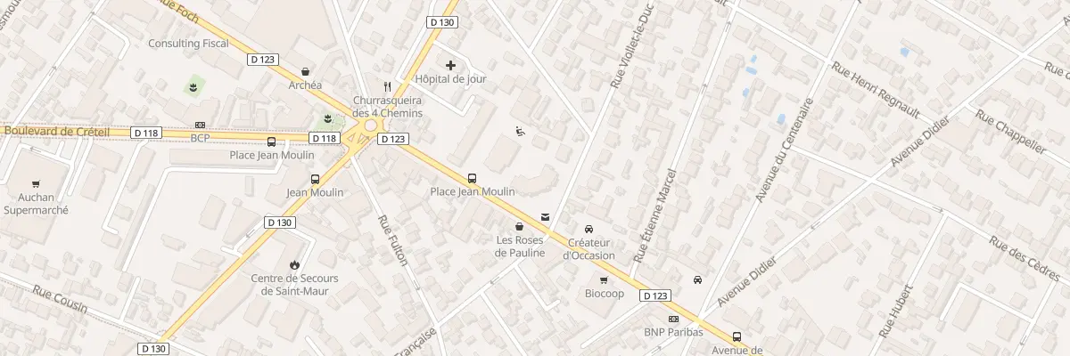 Plan du 1 Rue Viollet le Duc à Saint-Maur-des-Fossés