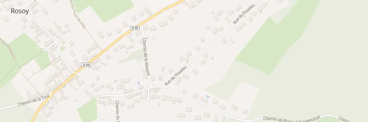 Plan du 7 Rue de Pisseleu à Rosoy
