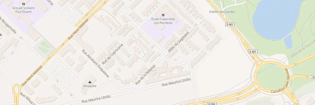 Plan du 16 Rue de la Balance à Aulnay-sous-Bois