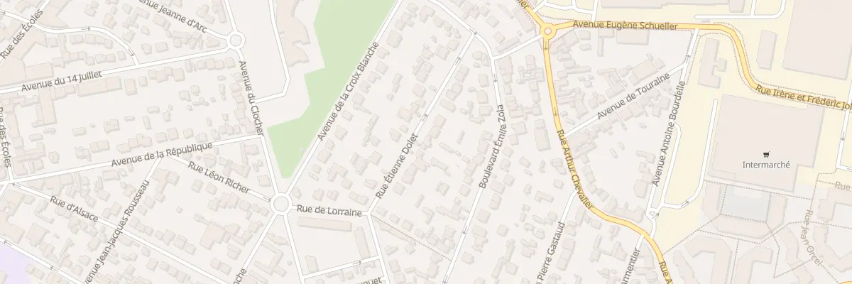 Plan du 11 Rue Etienne Dolet à Aulnay-sous-Bois