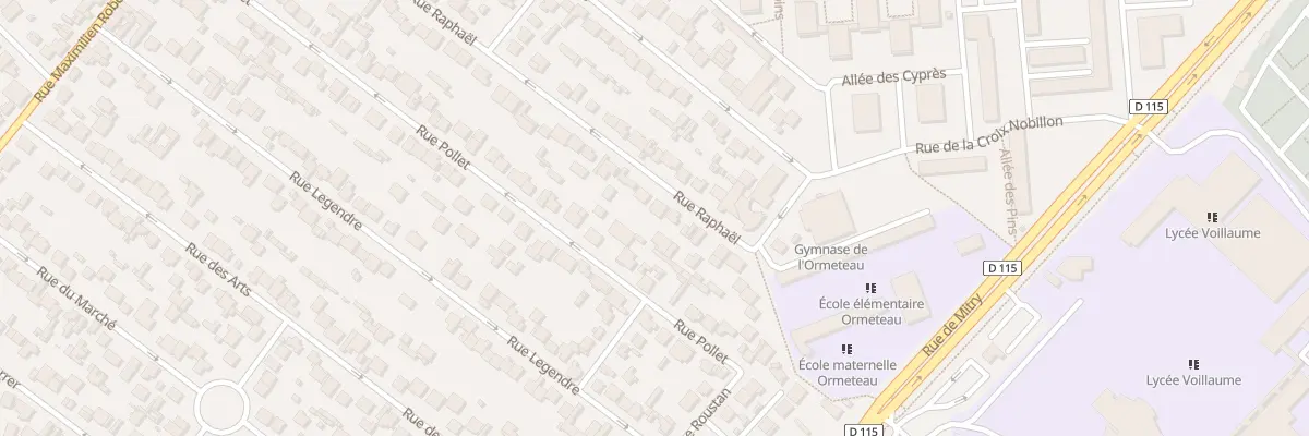 Plan du 60 Rue Raphaël à Aulnay-sous-Bois