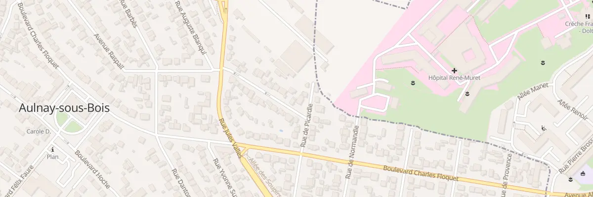Plan du 21 Rue de Flandre à Aulnay-sous-Bois