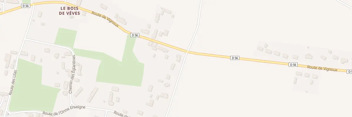 Plan du 2 Rte de l’Orme Enseigne à Soulangis