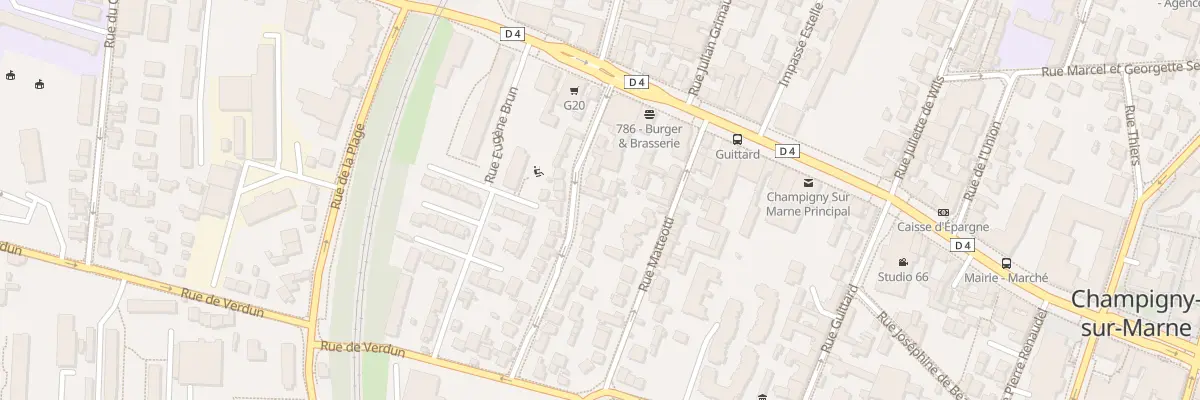 Plan du 11 Rue Edouard Vaillant à Champigny-sur-Marne