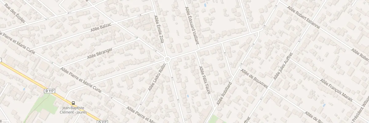 Plan du 34 All Jean-baptiste Clément aux Pavillons-sous-Bois