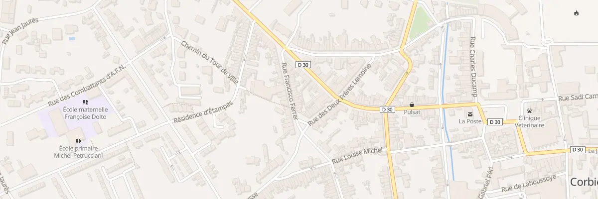 Plan du 21 Rue Francisco Ferrer à Corbie