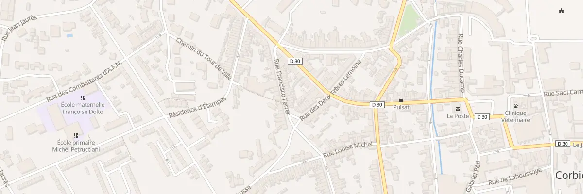 Plan du 23 Rue Francisco Ferrer à Corbie